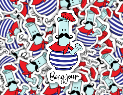Bong Jour French Sticker