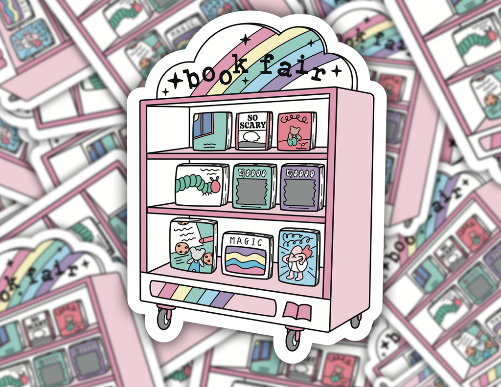 Book Fair Wagon Sticker