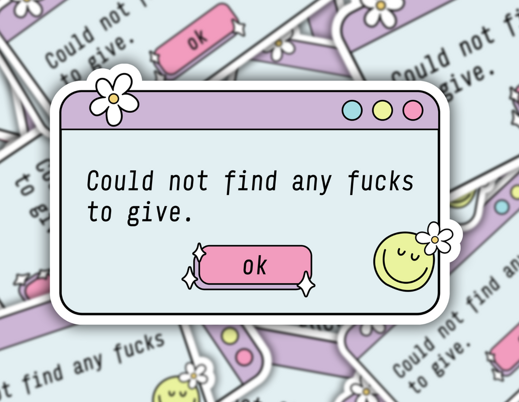 Could Not Find Any Fucks To Give Sticker