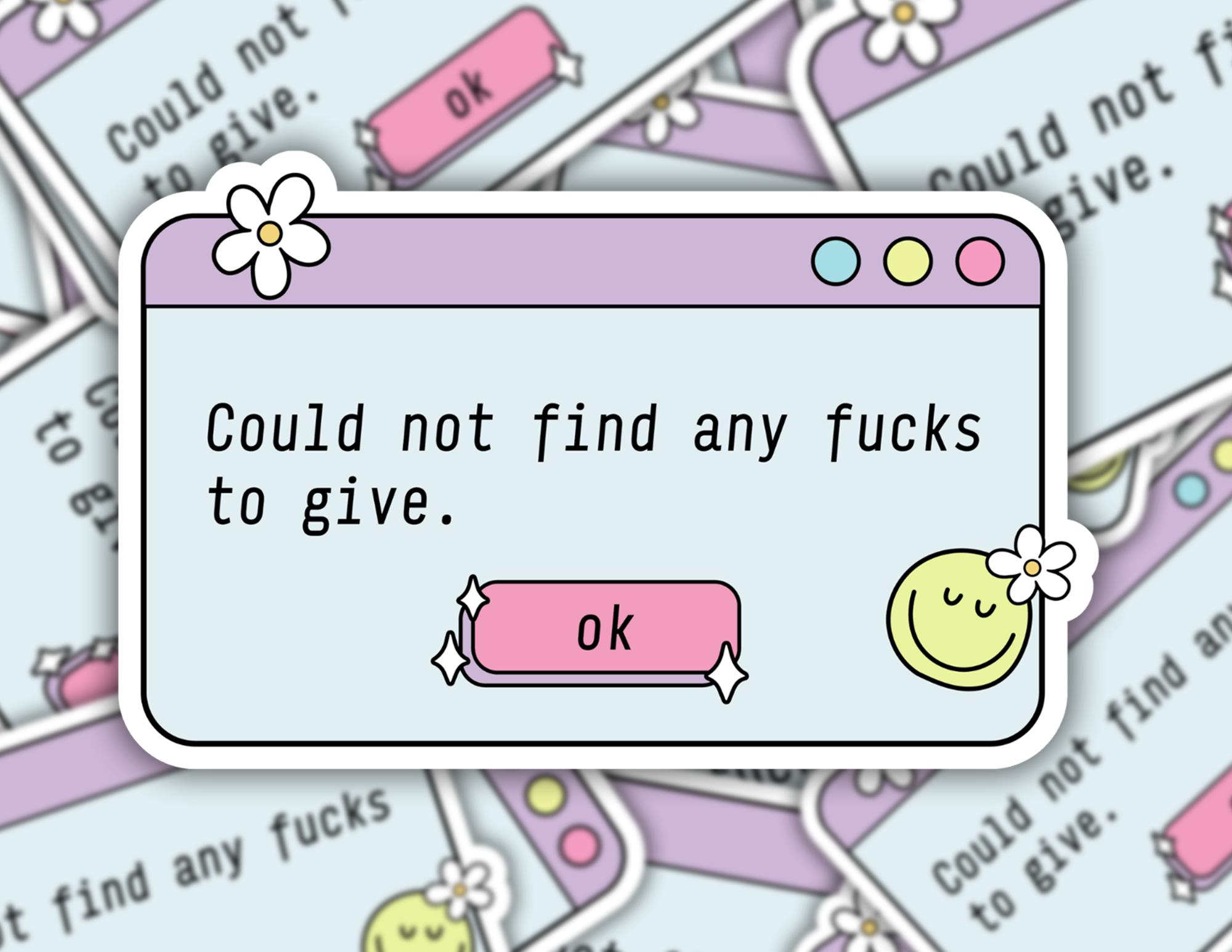 Could Not Find Any Fucks To Give Sticker