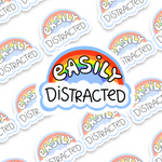 Easily Distracted Sticker
