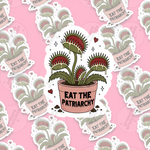 Eat The Patriarchy vinyl sticker by Grumpy Greetings Co.