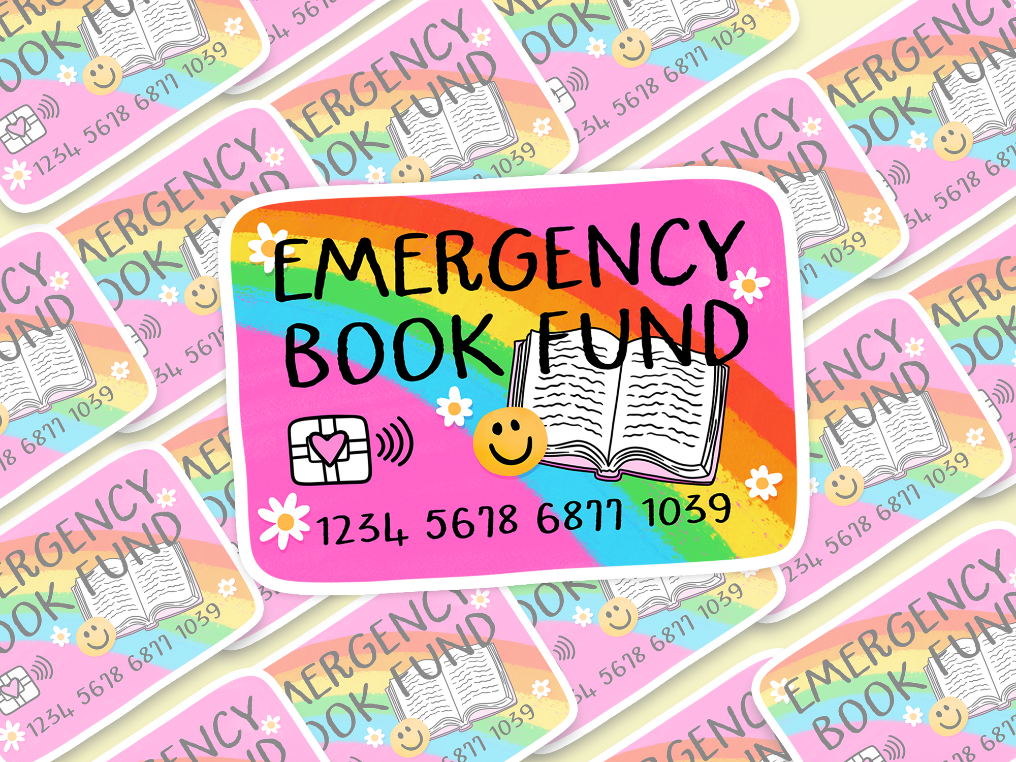 Emergency Book Fund Sticker