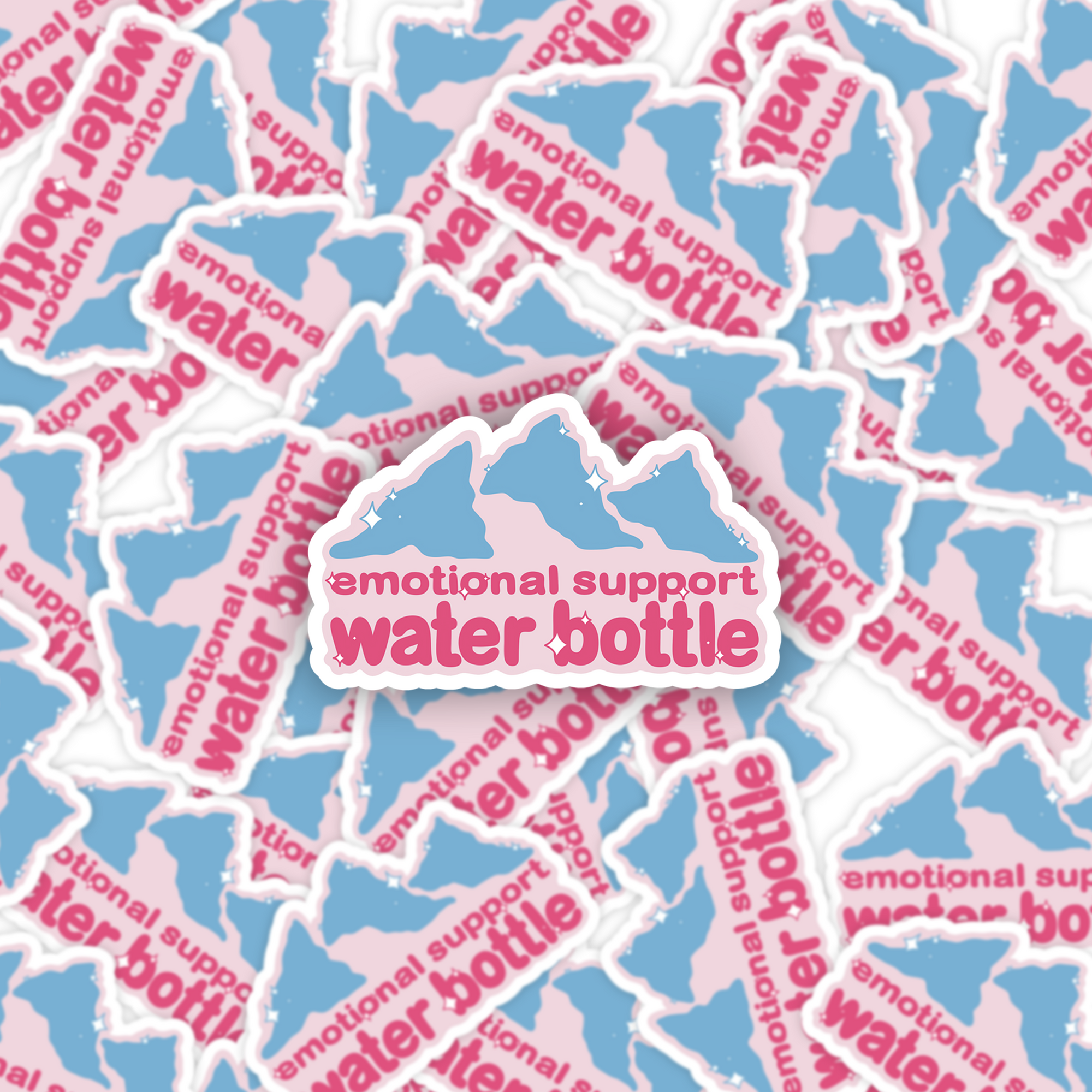 Mountain Emotional Support Water Bottle Version 2