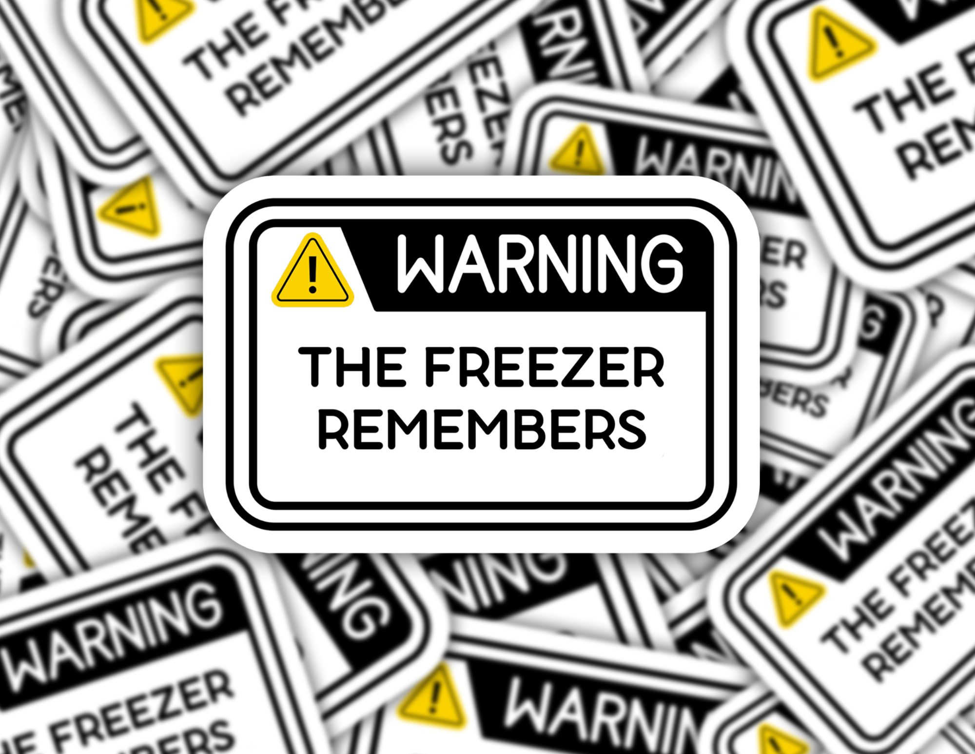 The Freezer Remembers Sticker