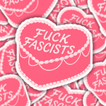 Fuck Fascists Cake Sticker