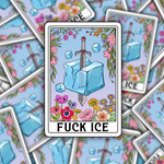 Fuck Ice Tarot Card Sticker