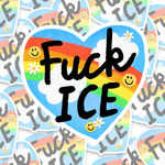 Fuck Ice Heart Sticker