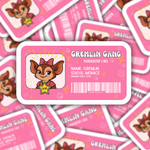 Gremlin Gang Membership Card Sticker