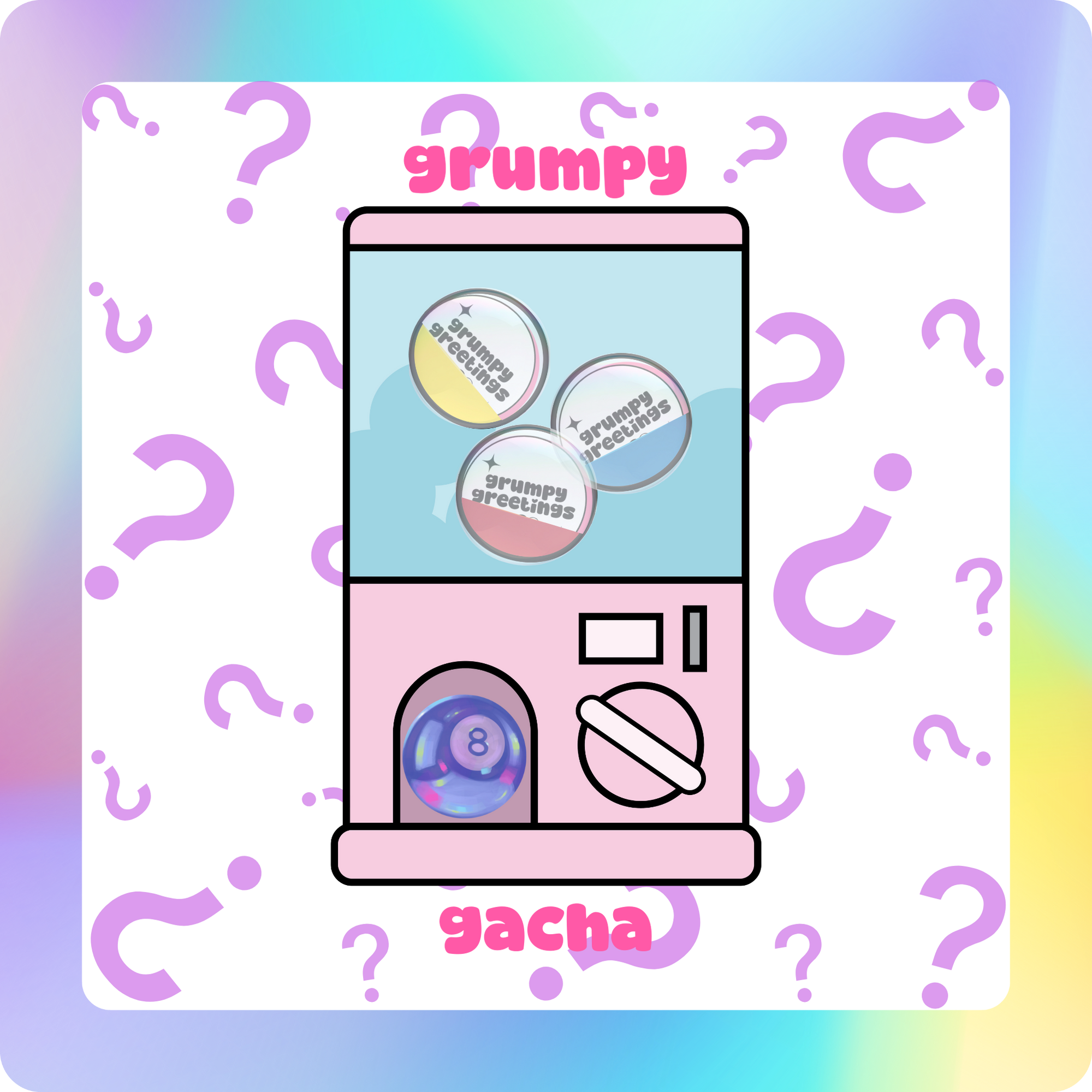 The Grumpy Gacha - Mystery Sticker Pull
