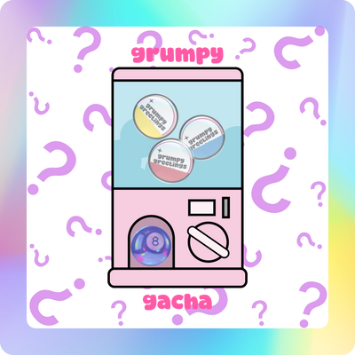 The Grumpy Gacha - Mystery Sticker Pull