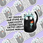 Hey Donnie Cat Sticker