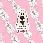 Hold Me Like A Grudge vinyl sticker by Grumpy Greetings Co.