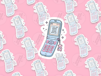 I Can't, The Enemies Haven't Become Lovers Yet vinyl sticker by Grumpy Greetings Co.