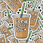 Iced Coffee Slut Sticker