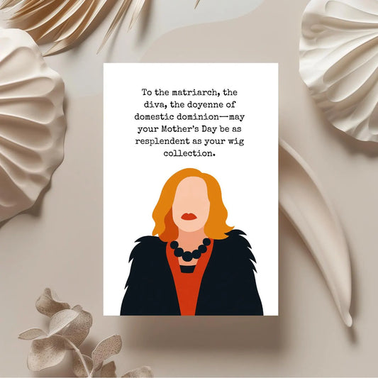 Moira Rose Inspired Mother’s Day Card | Funny Card for Dramatic Moms | Schitt’s Creek Card | Mother’s Day for the Diva Mom Handmade
