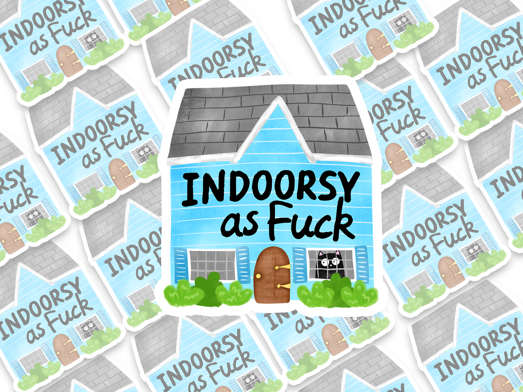 Indoorsy As Fuck Sticker
