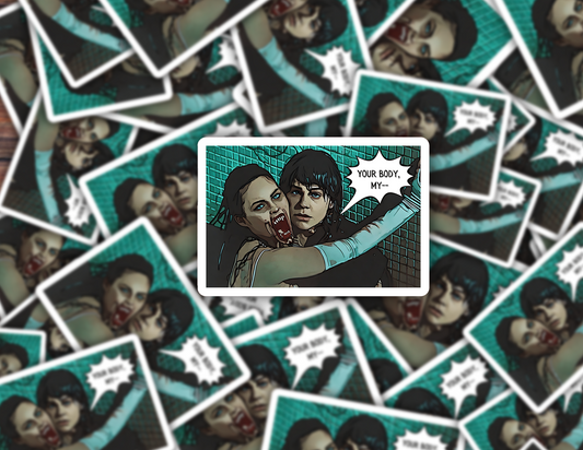 Jennifer’s Body Vinyl Sticker – Cult Classic Horror Movie Decal for Fans, Perfect for Water Bottles and Laptops and Kindle Liberal Girlie