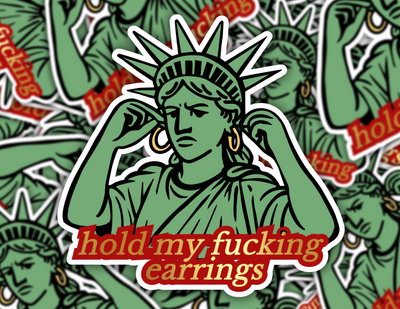 Lady Liberty Has Had Enough Sticker