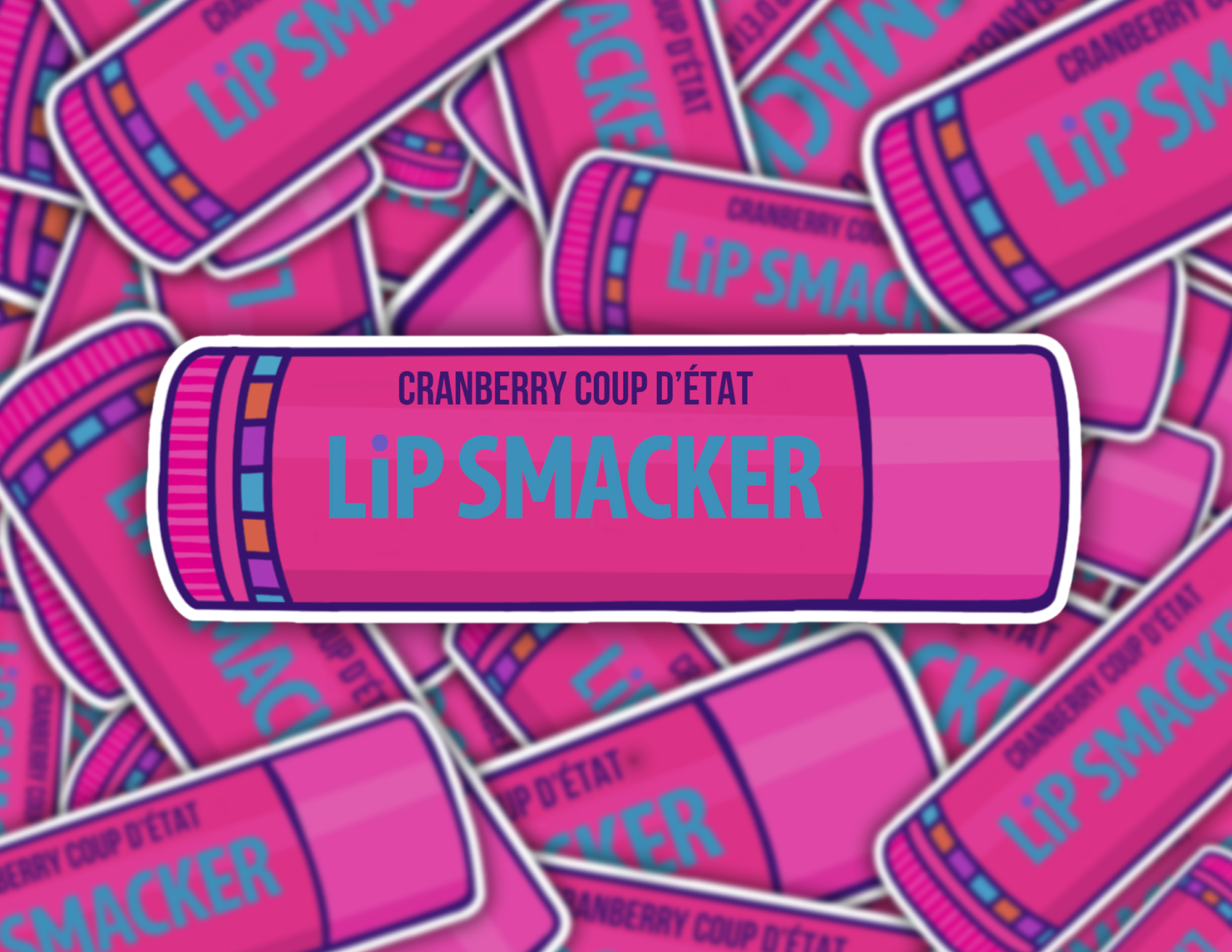 Cranberry Coup d’État Lip Smacker Sticker