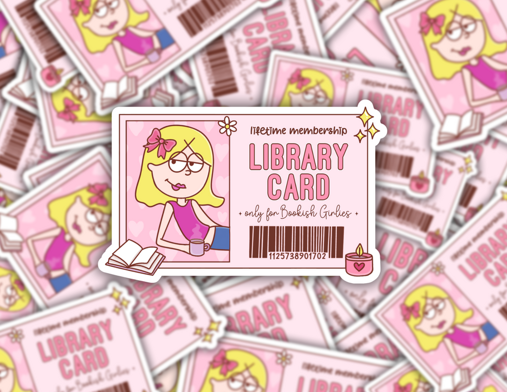Lizzie Library Card Sticker