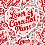 Love of Cancelled Plans Heart Sticker