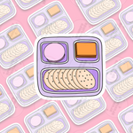 Lunchable vinyl sticker by Grumpy Greetings Co.
