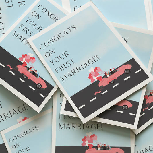 Funny Wedding Card | Congrats Goofy | Snarky Wedding Card | Second Marriage Gift | Divorce Humor | Engagement Card | Bride and Groom Gift