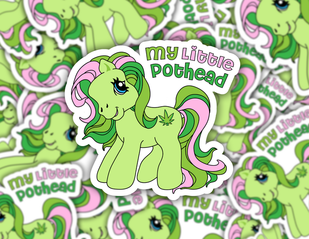 My Little Pothead Sticker