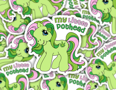 My Little Pothead Sticker