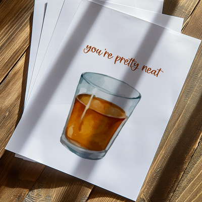 You're Pretty Neat Whiskey Anniversary Card