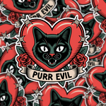 Purr Evil Sticker