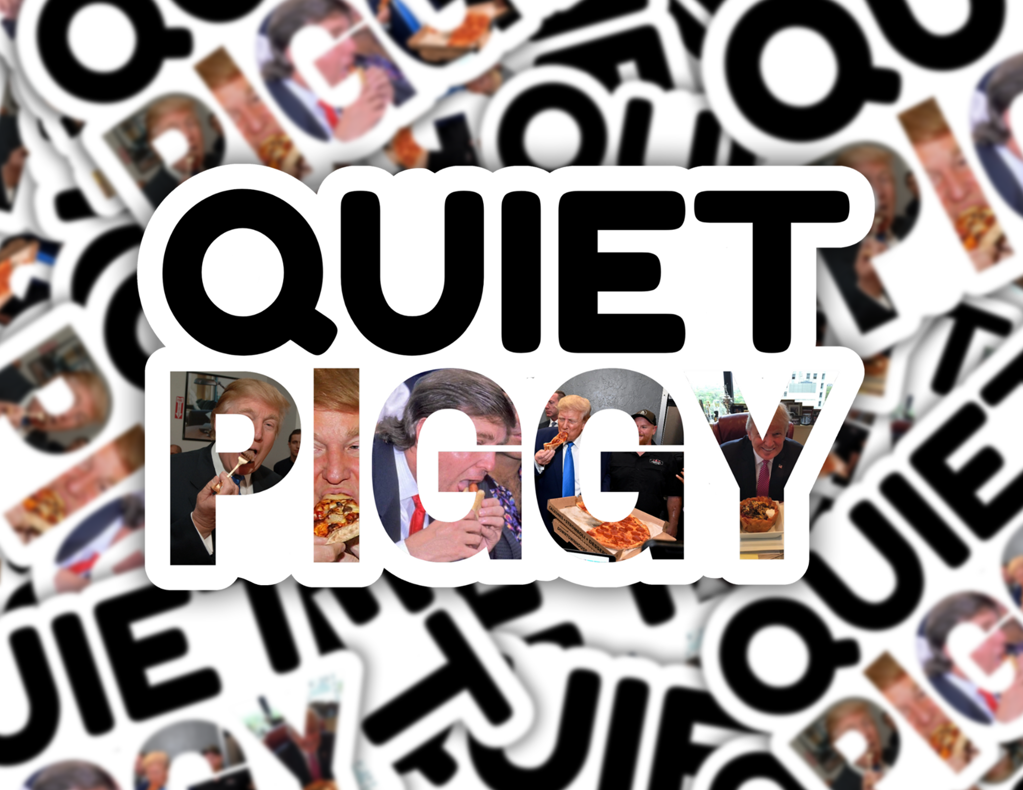 QUIET PIGGY STICKER