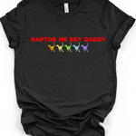 Raptor Me Sky Daddy T-Shirt in Heather Black