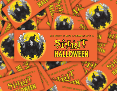 My Body Isn't A Temple It's A Spirit Halloween Sticker