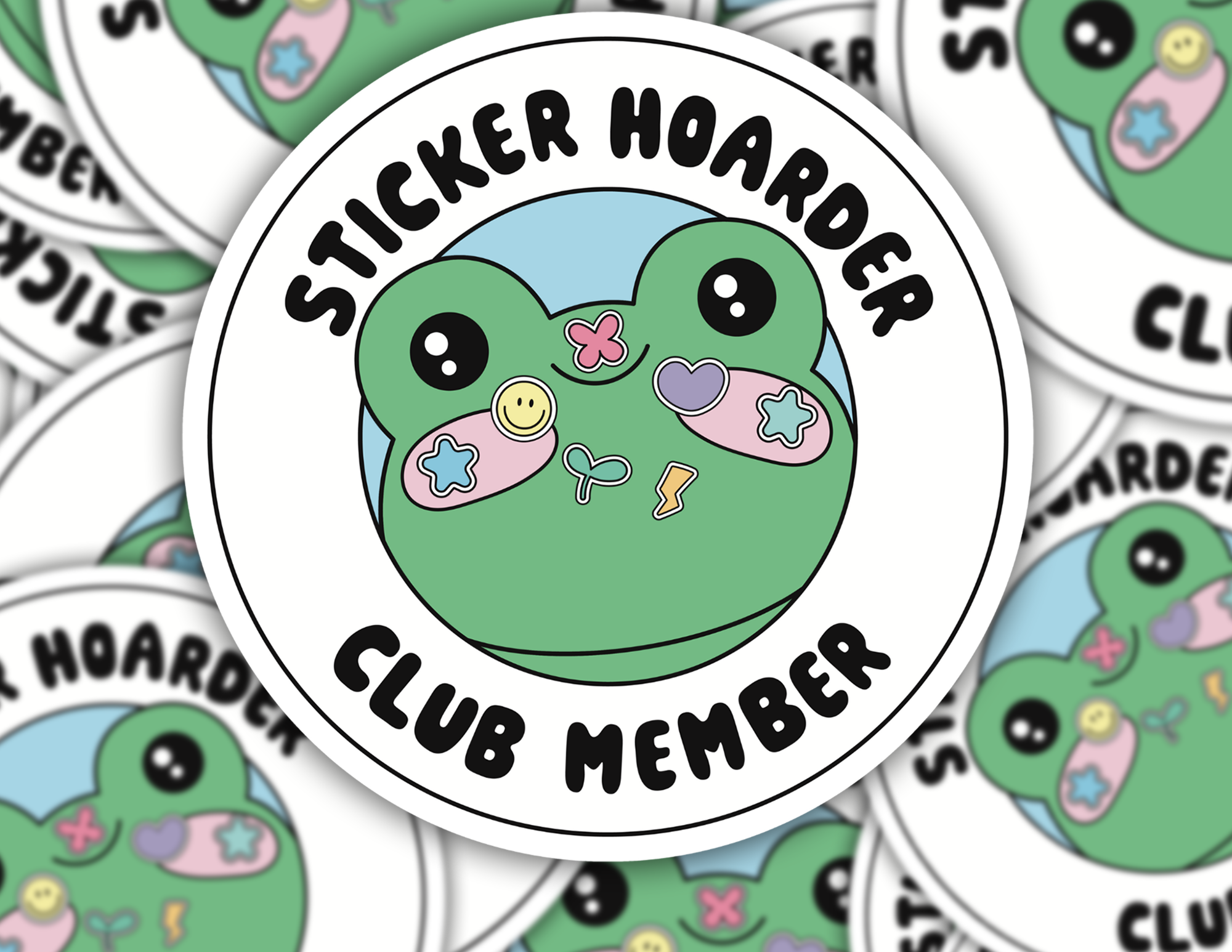 Sticker Hoarder Club Member Sticker