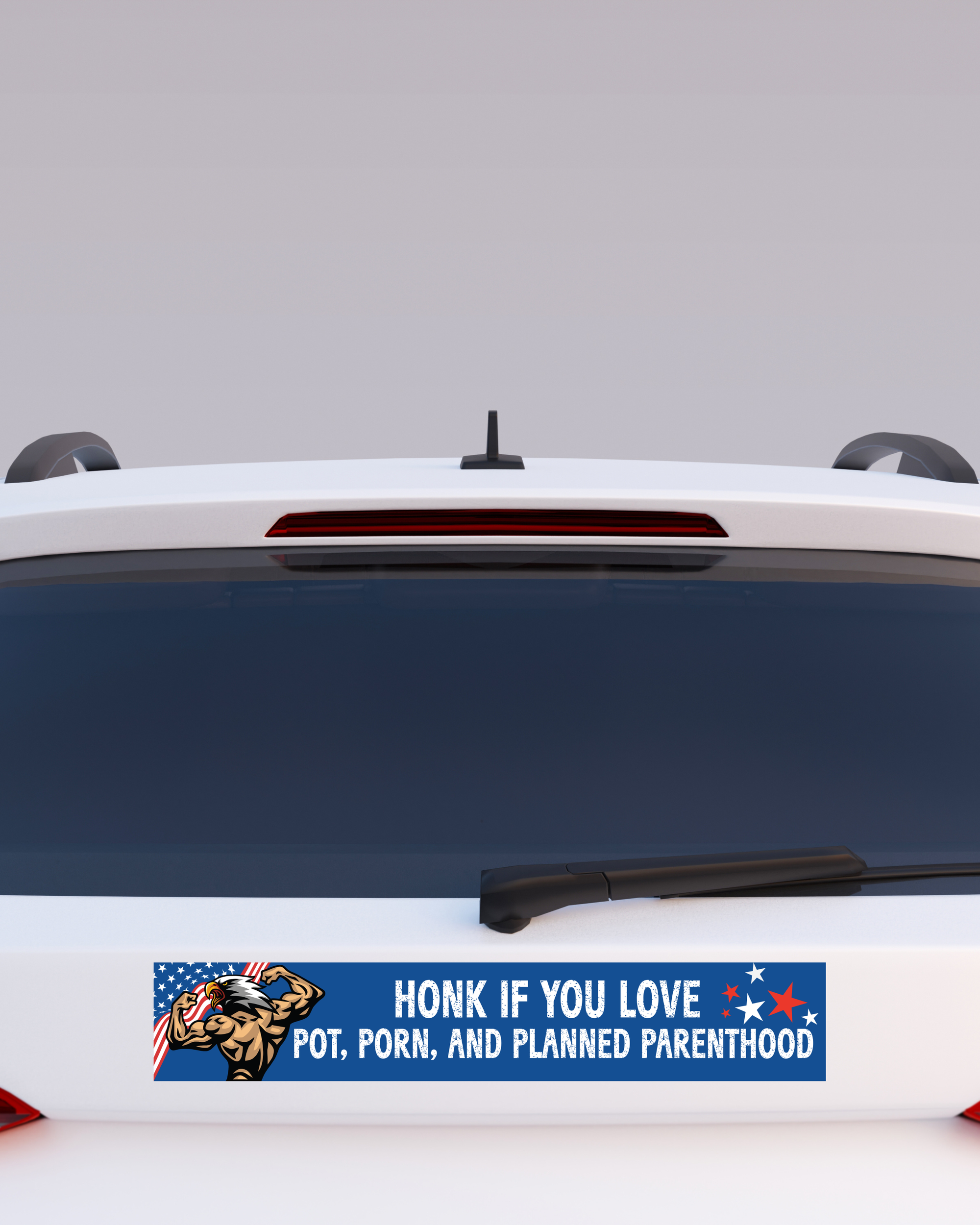 Honk If You Love Pot, Porn, & Planned Parenthood Bumper Sticker
