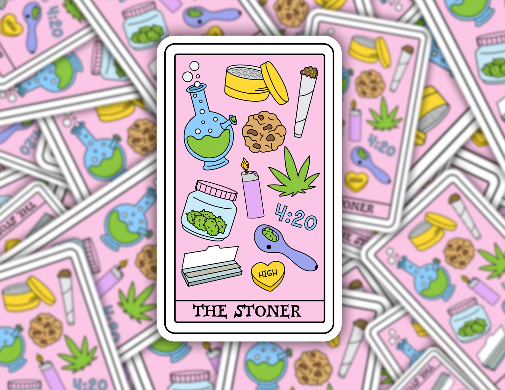 The Stoner Tarot Sticker