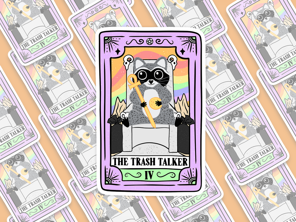 The Trash Talker Tarot Sticker