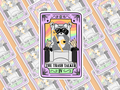 The Trash Talker Tarot Sticker