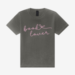 Book Lover Coquette 4810GD Heavyweight Unisex T-Shirt in Washed Charcoal