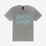 Meet Me At The Bookshop 4810GD Heavyweight Unisex T-Shirt in Washed Grey