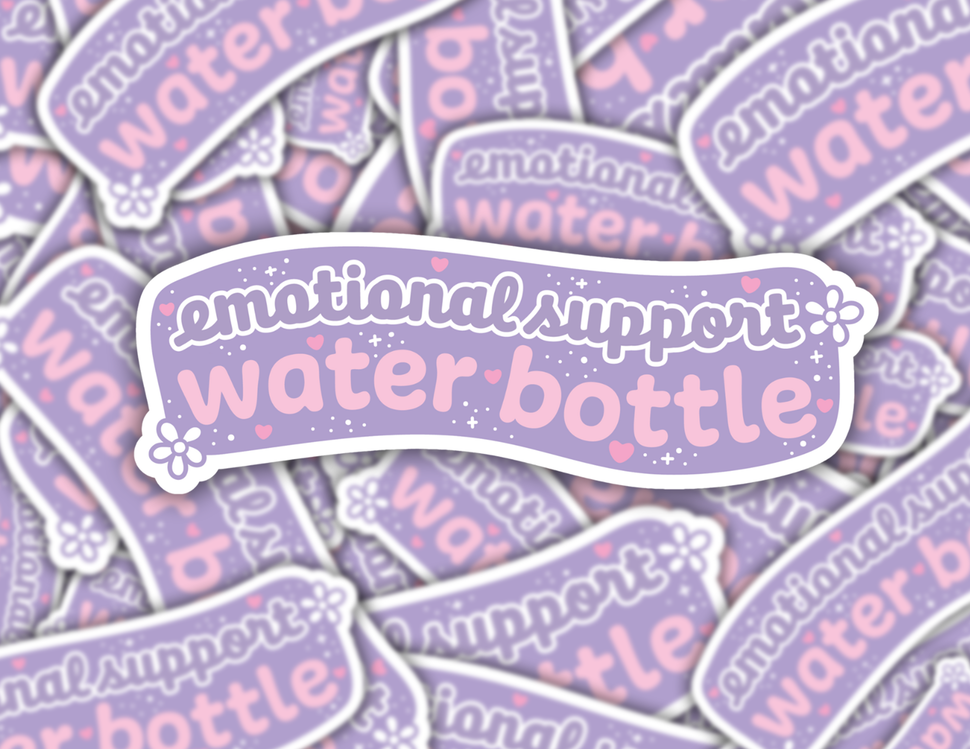 Emotional Support Water Bottle Sticker