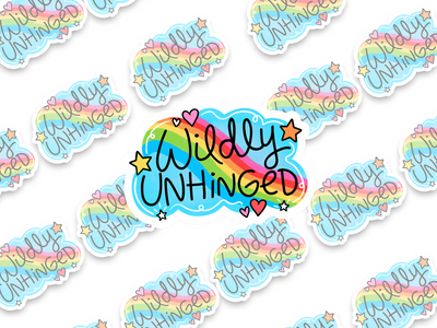 Wildly Unhinged Sticker